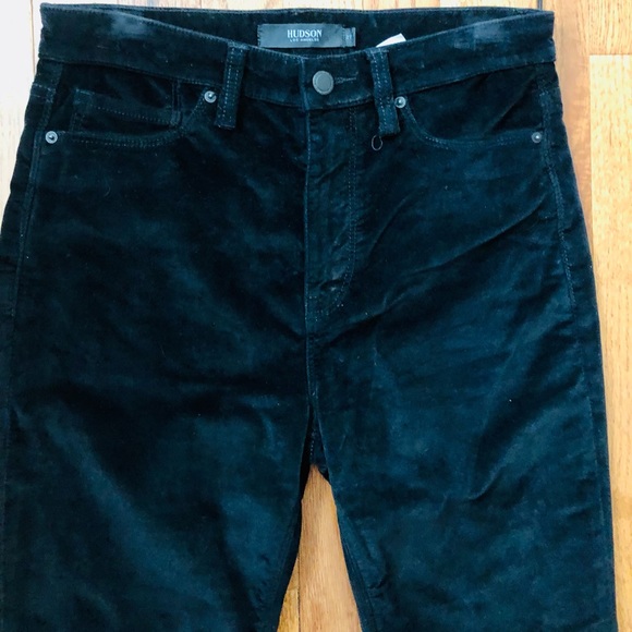 Hudson Los Angeles “Holly” Flares - Ombré Velvet/Velour Cropped Flare Pa… - Picture 2 of 8